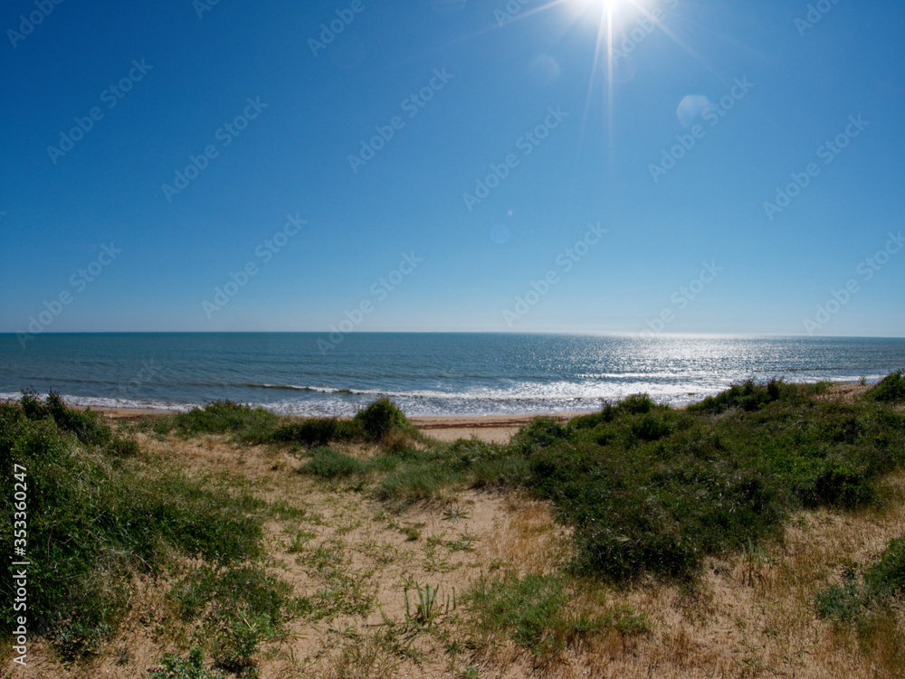 plage vue de dune 