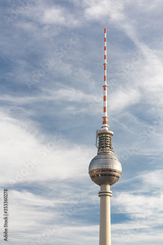 Obraz na płótnie Television tower in Berlin w salonie