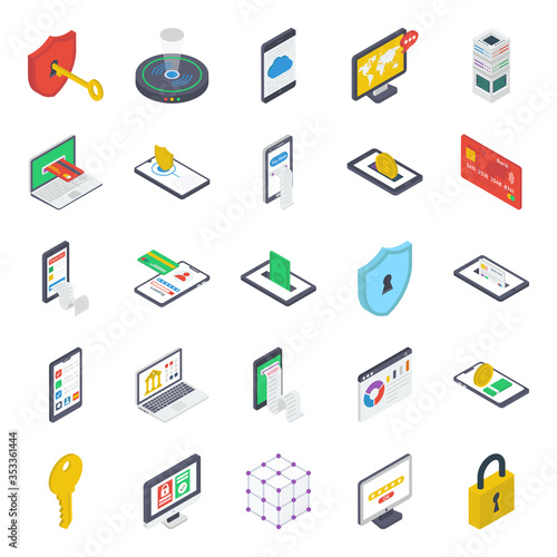 
Security and Protection Icons Pack
