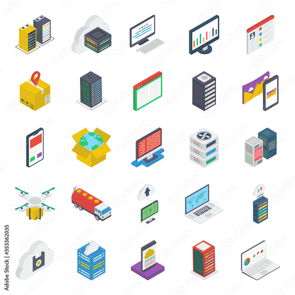 Web Layout Isometric Icons Pack
Web Layout Isometric Icons Pack