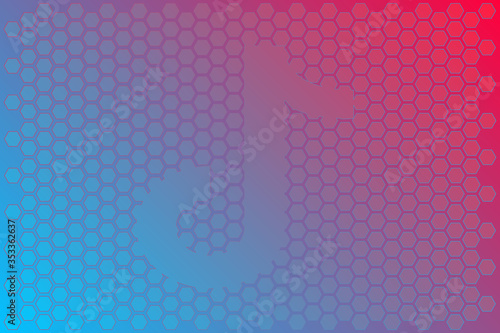 Vector illustration of gradient background in blue black and red colors
