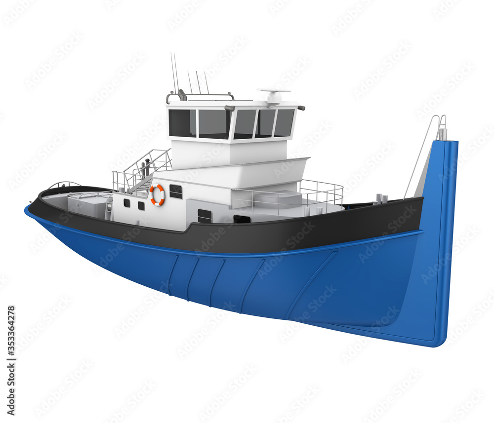 Tugboat Isolated Tugboat Isolated