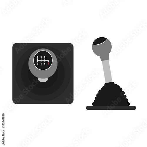 Car gearbox icon.Simple element vector illustration on transparent background.