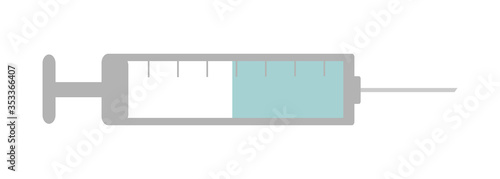 Syringe colorful icon. Vaccine vector icon