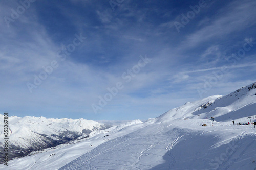 Fototapeta Naklejka Na Ścianę i Meble -  Val Thorens Three Valleys Ski Region French Alps France