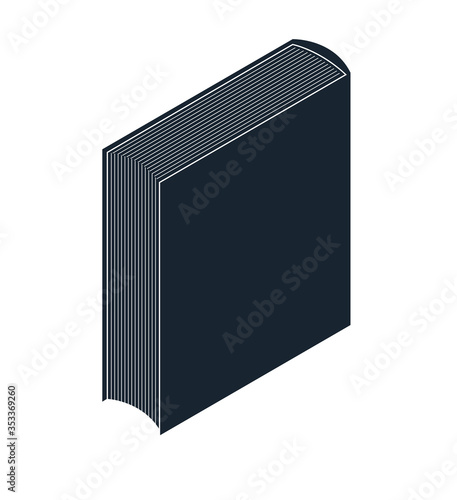 Books 3d isometric vector i...