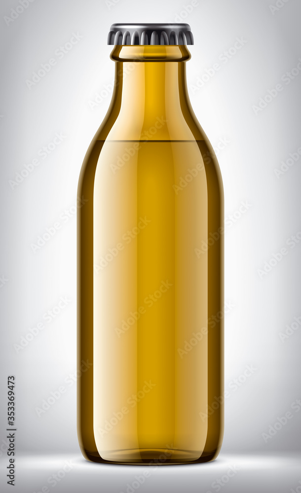 Fototapeta premium Glass Bottle on background.