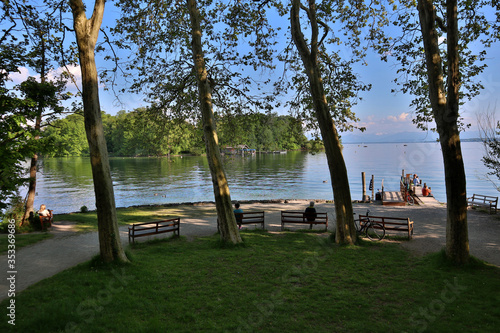 Feldafing, Roseninsel, Feldafinger Park, Starnberger See, Bayern, Oberbayern