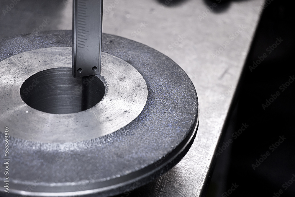 Flange Inner Diameter Measurement Stock Photo Adobe Stock