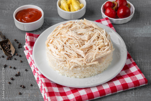 Photos of Turkey's Famous and Delicious Homemade Dishes for Hotel & Restaurant Orders and Menu and Internet and TV Advertising tavuk pilav chicken rice nohut pilav