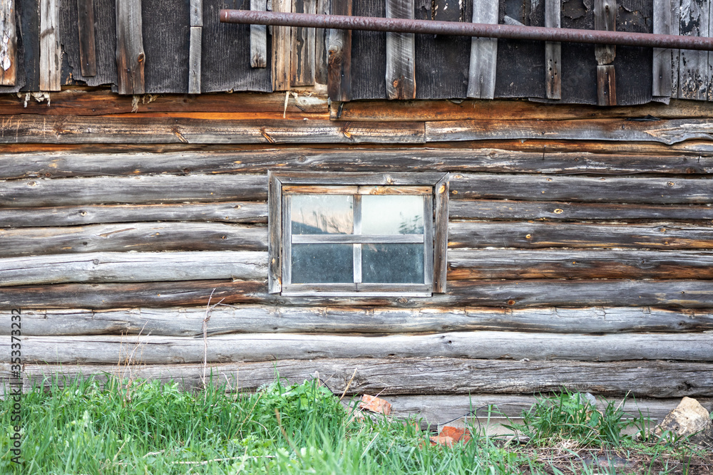 old wooden window