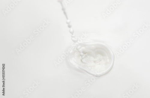 Milk with a splash background - close-up