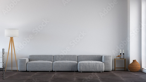 Billede på lærred Bright Modern Living Room