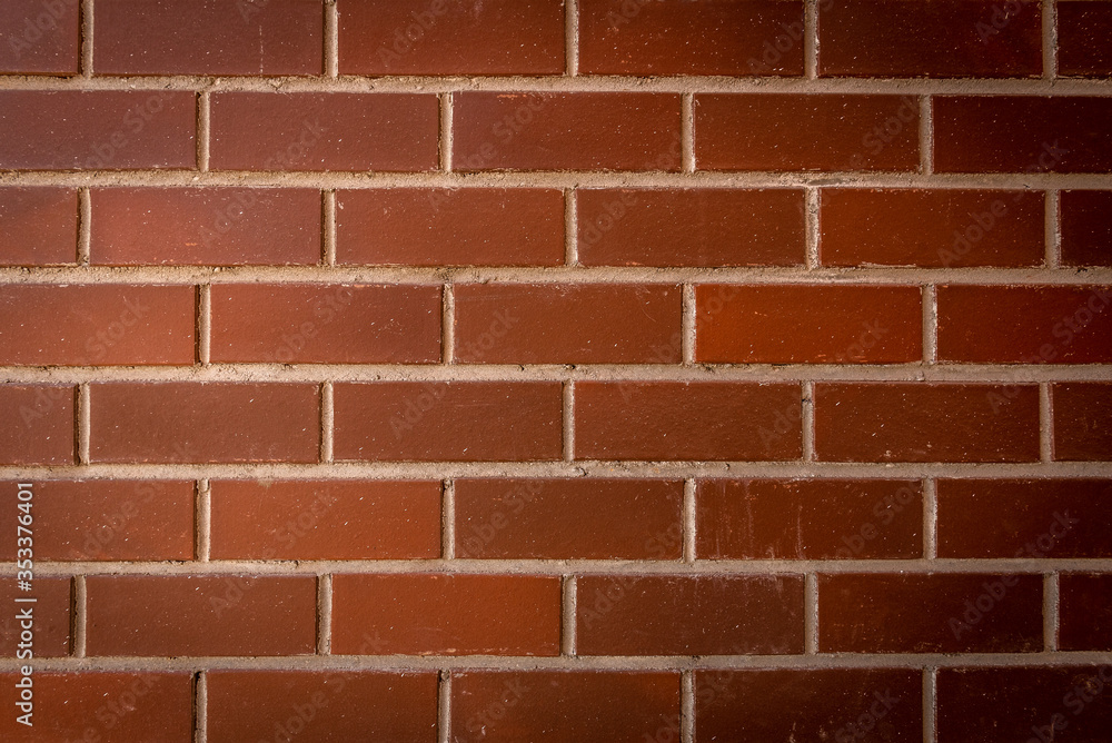 Fototapeta premium Red brick wall background or texture.