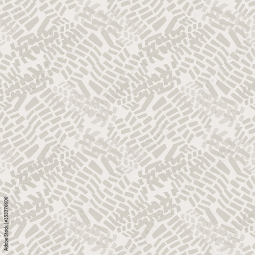
Seamless pattern. Neutral cream tonal camo background. Elegant minimal off white beige linen texture. Stylish camouflage all over print
