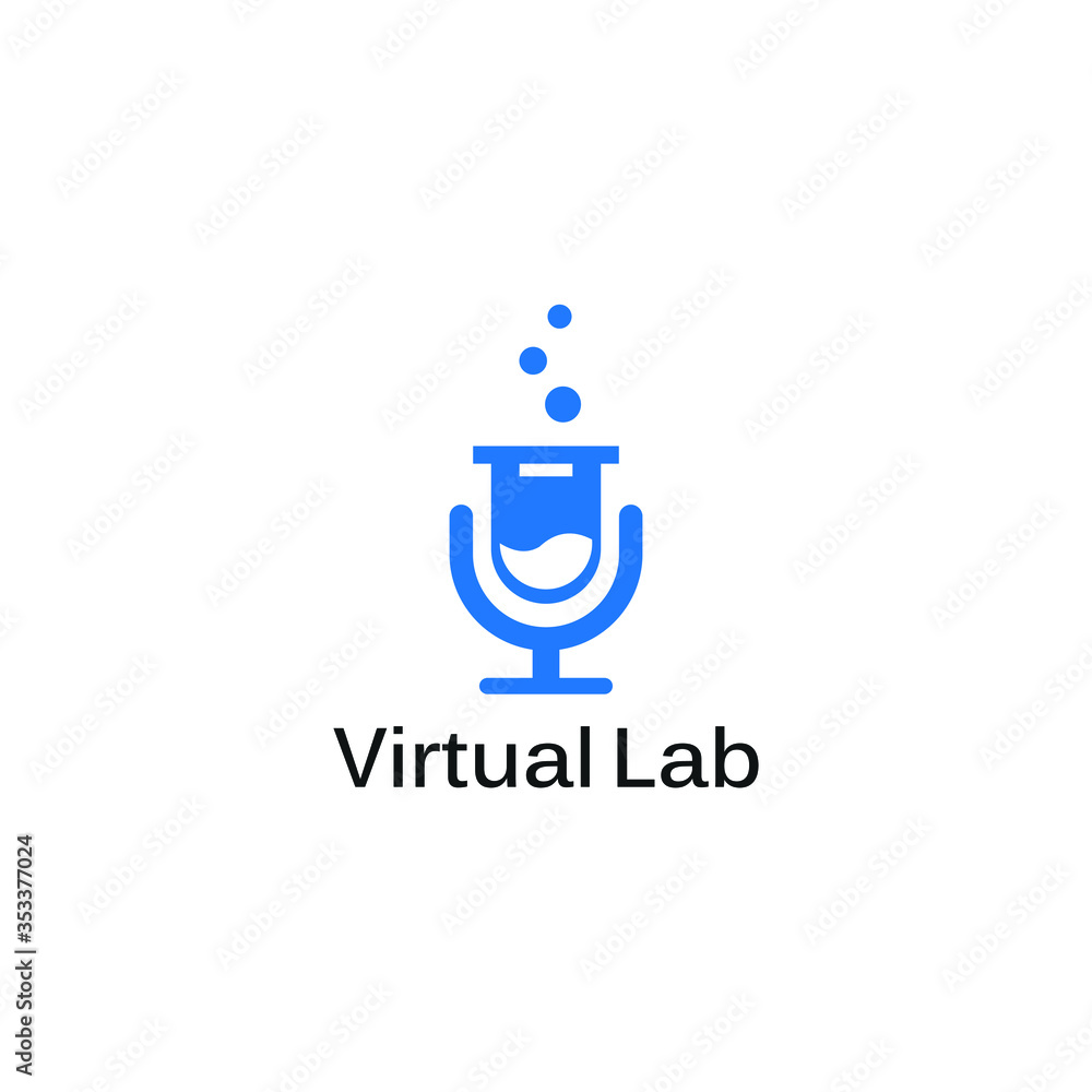 flat and monochrome for the lab podcast logo flat and monochrome for the lab podcast logo