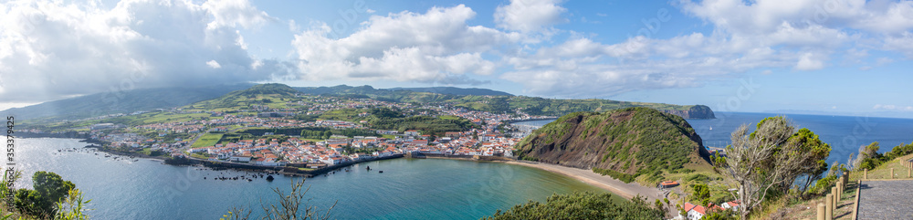 Walk on the Azores archipelago. Discovery of the island of Faial, Azores. Portugal, Azores. Horta