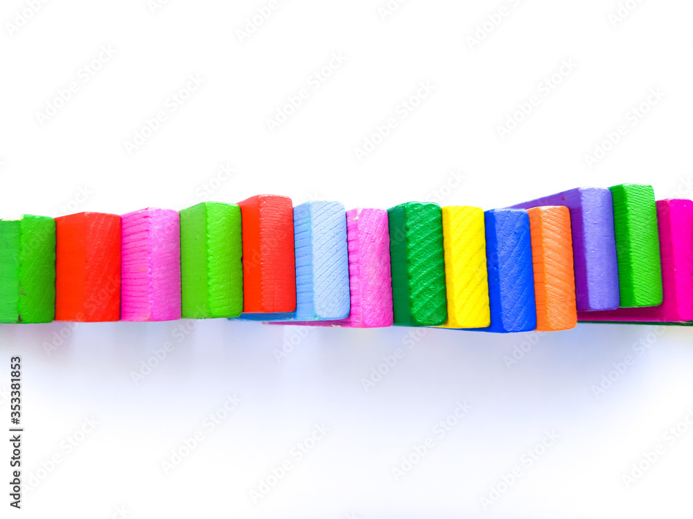 colorful plasticine on white background colorful plasticine on white background