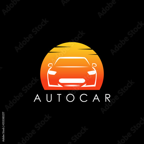 car vector logo design, automotive transportation vehicle logo design