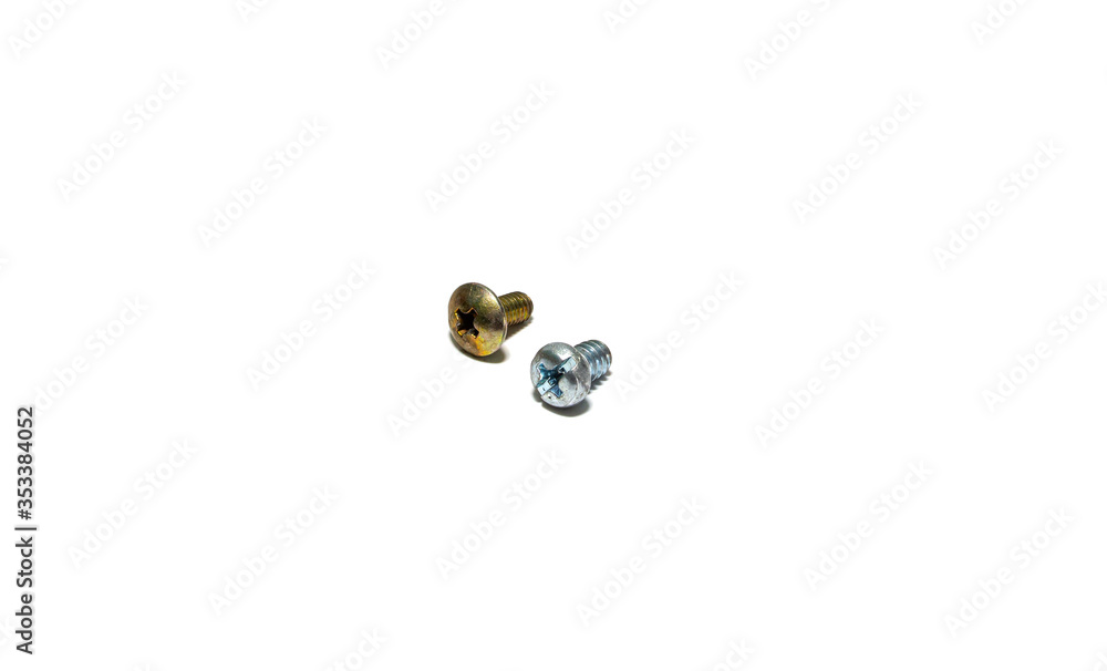 Ring nut Screw nut isolated on a white background. Ring nut Screw nut isolated on a white background.