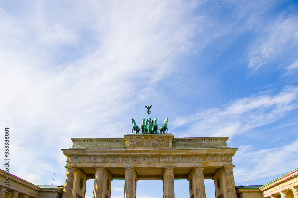 The Brandenburg Gate one of the best-known landmarks of Germany