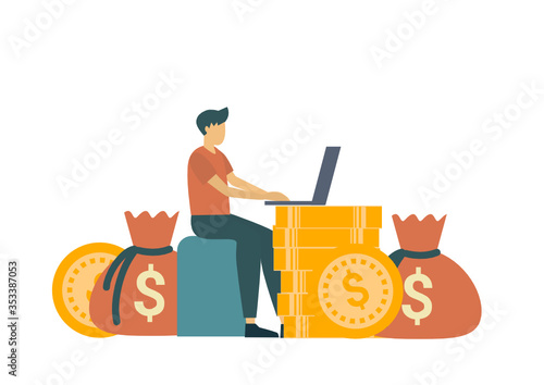 financial services, small bankers are engaged in work.