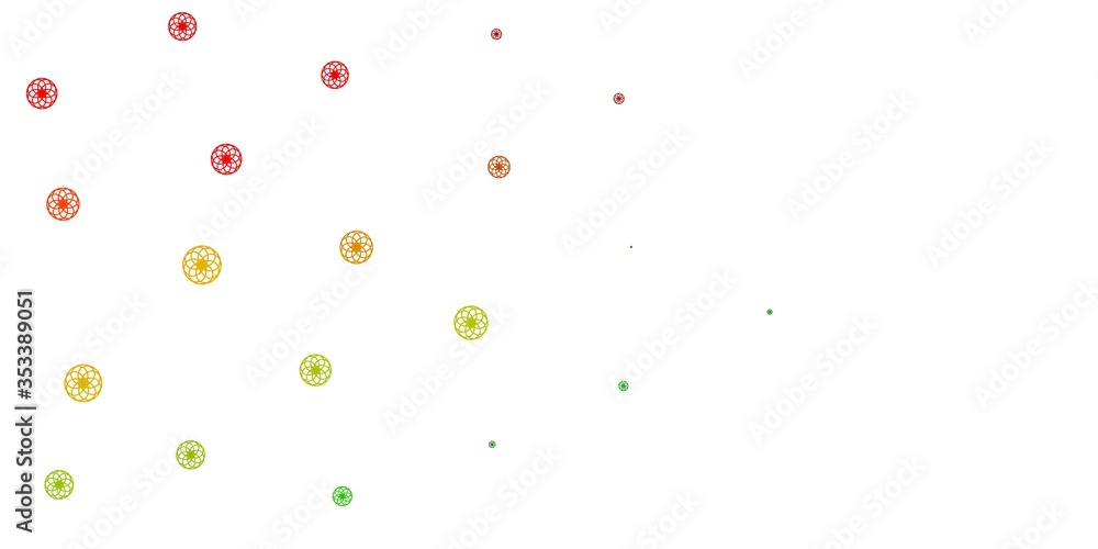 Light Green, Red vector template with circles. Light Green, Red vector template with circles.