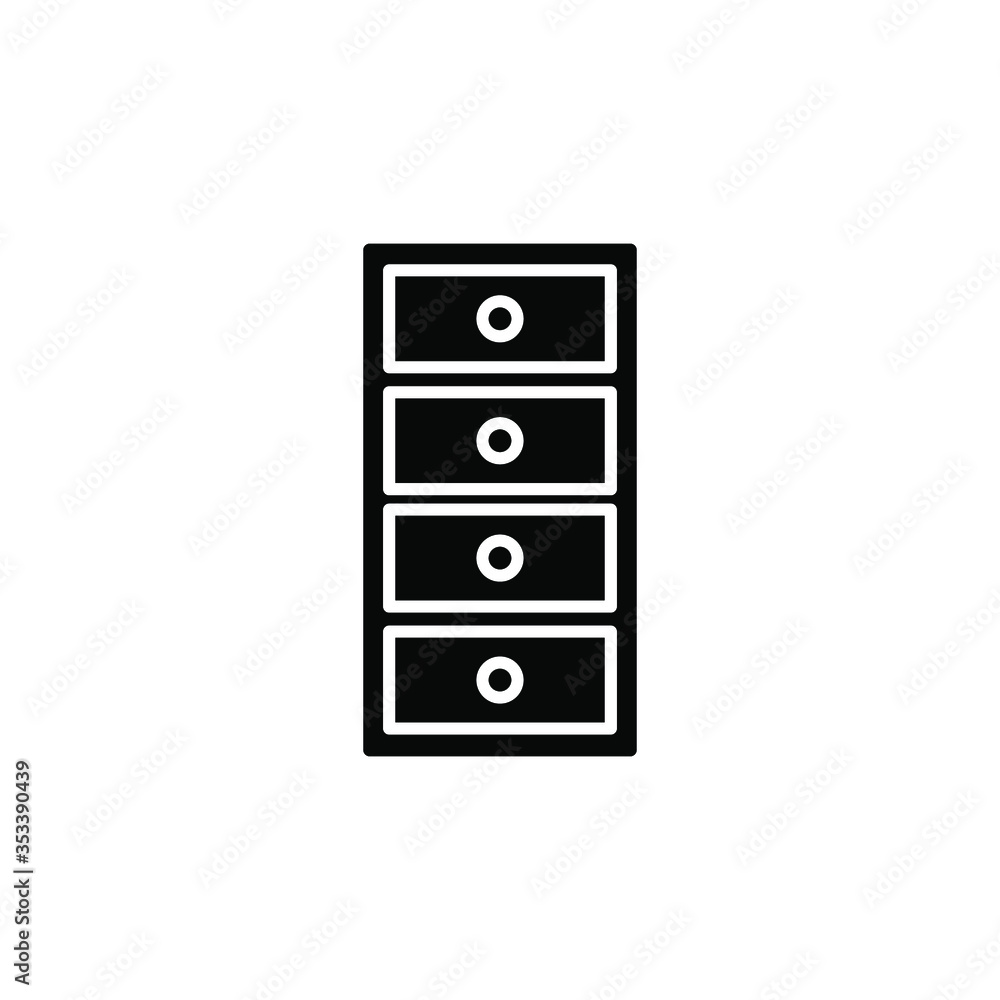 Cabinet icon template Cabinet icon template
