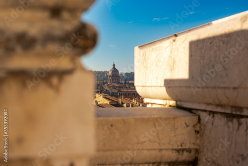 Obraz na płótnie Piazza Venezia, view from Vittorio Emanuele II Monument, Rome w salonie