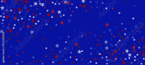 National American Stars Vector Background. USA President's Memorial 11th of November Independence Veteran's 4th of July Labor Day 