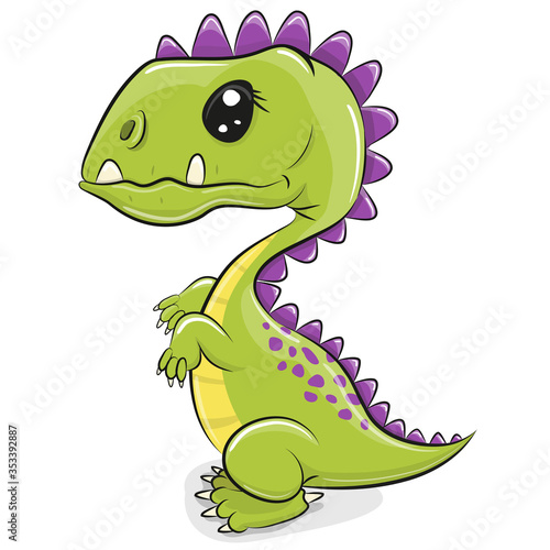 Dinosaur isolated on a white background