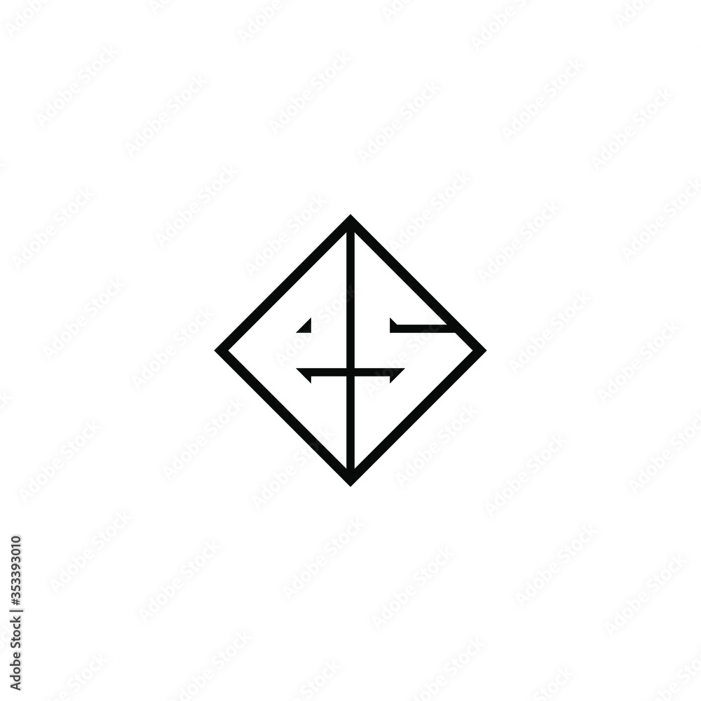 es letter original monogram logo design es letter original monogram logo design