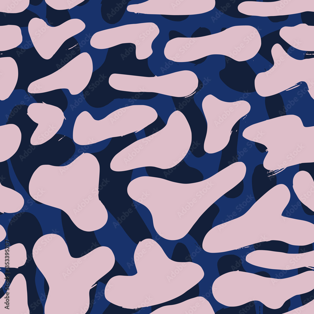 Fashion camouflage seamless pattern. Camo pattern background.