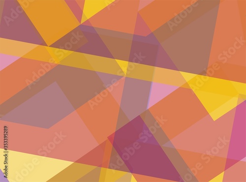 Beautiful of Colorful Art Purple  Yellow and Pink Abstract Modern Shape. Image for Background or Wallpaper