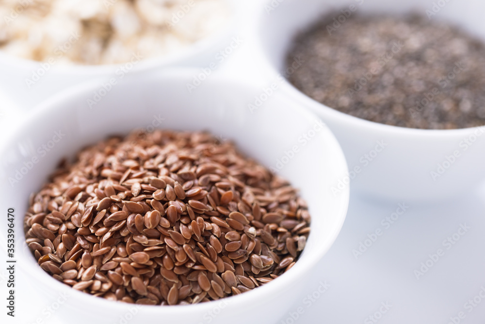 Flaxseed macro detail background or pattern Flaxseed macro detail background or pattern