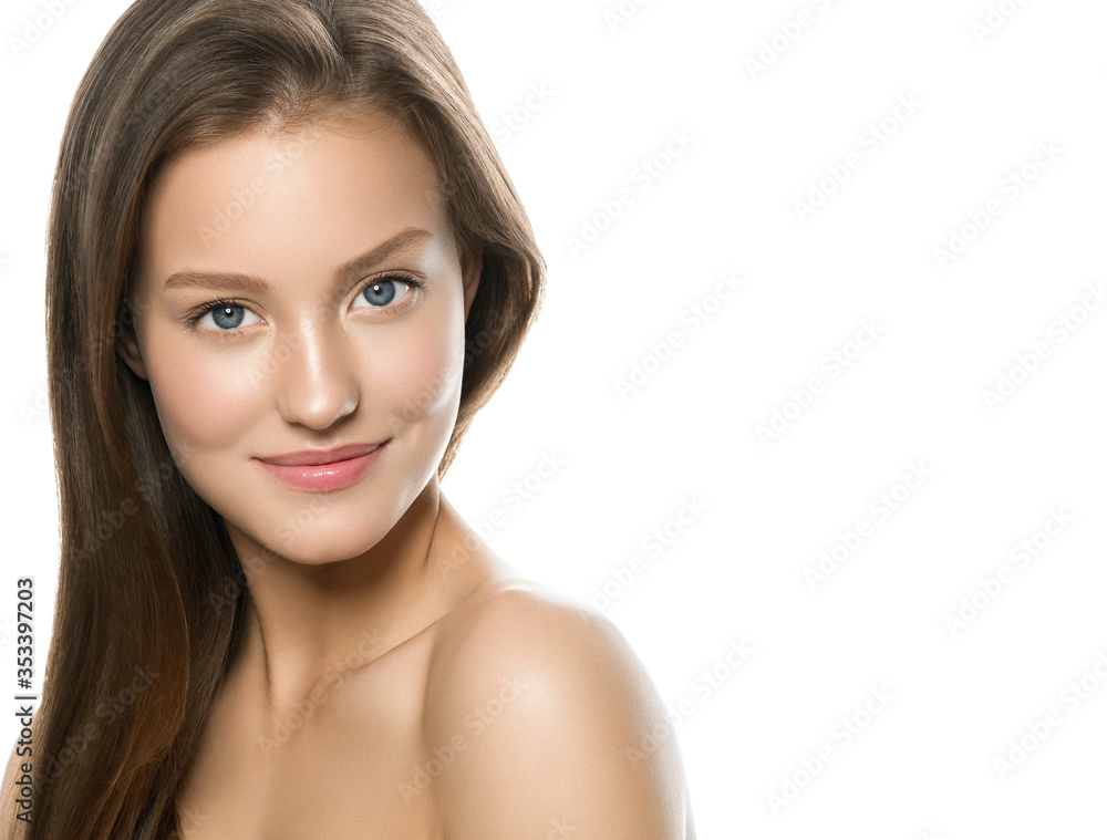 Fresh healthy skin woman spa concept face clean skin beauty Fresh healthy skin woman spa concept face clean skin beauty