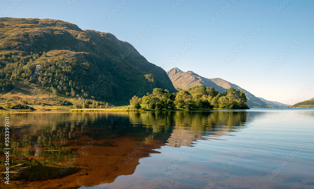 Loch Sheil with a perfect reflection
