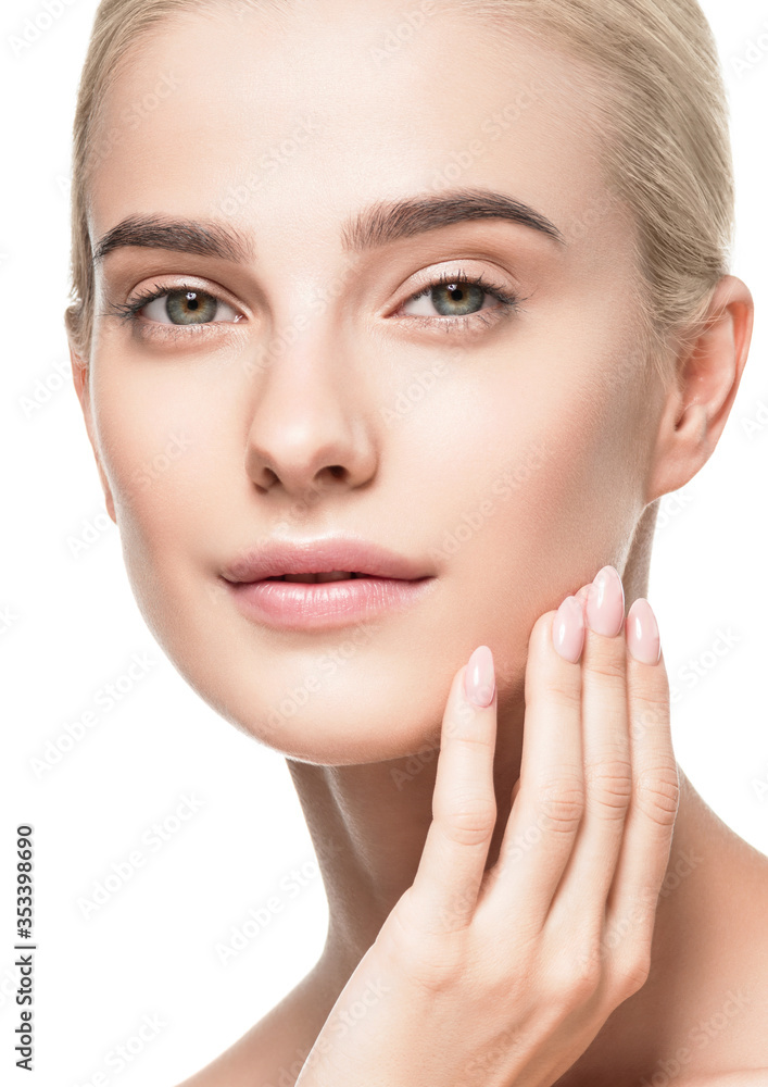 Natural healthy skin beauty female macro