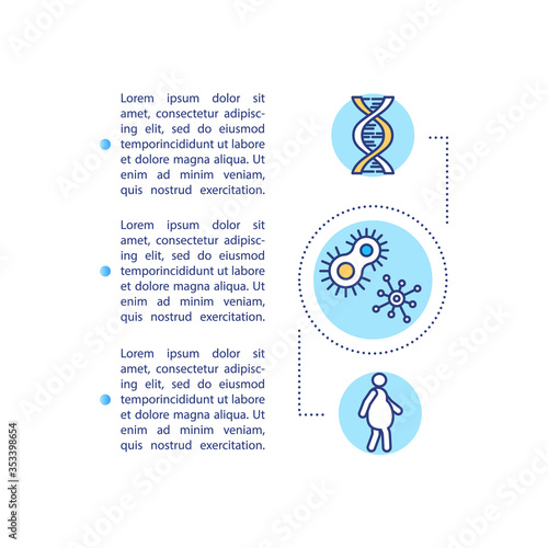 Low testosterone concept icon with text. Mens healthcare problem PPT page vector template. Male hormonal disorder treatment brochure, magazine, booklet design element with linear illustrations