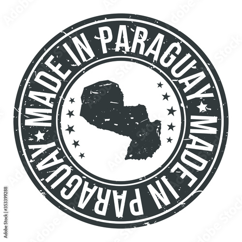 Made in Paraguai Quality Original Stamp Design Vector Art.