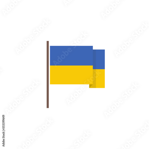 flag of Ukraine vector icon
