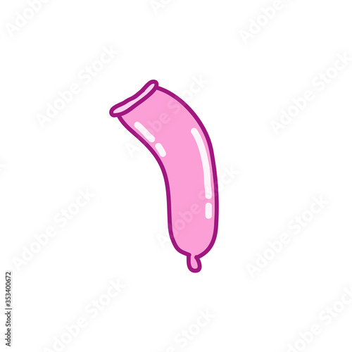 condom doodle icon