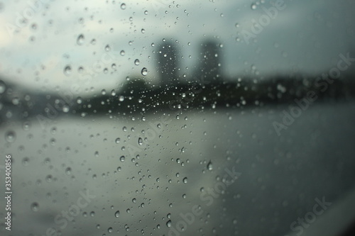 raindrops on window tokyo