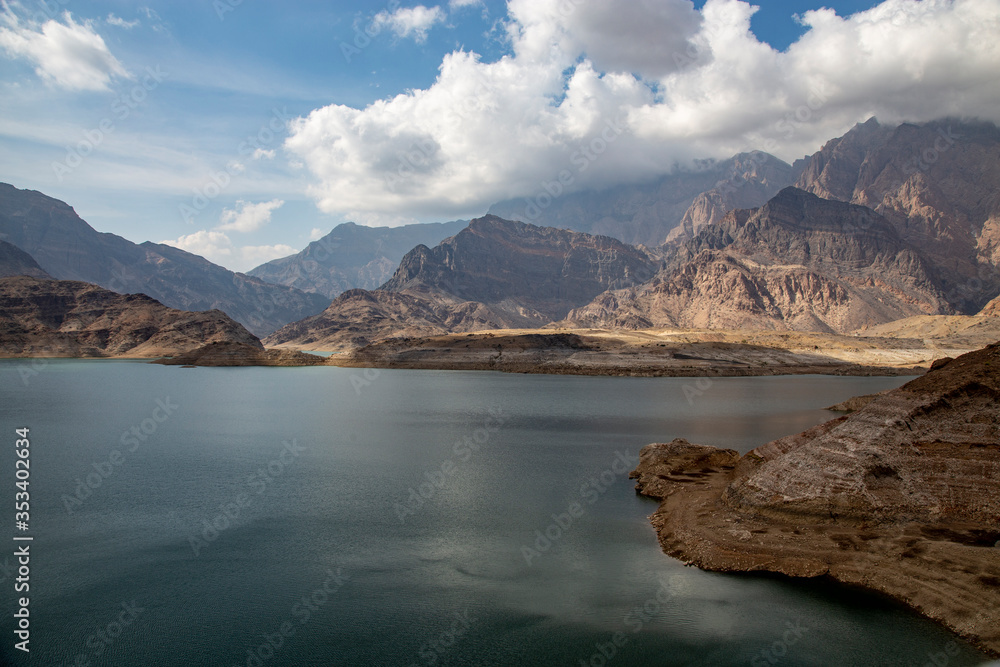 Wadi Dayqah Dam - the biggest dam of Sultanate of Oman. It is located in the wilayat of Qurayyat