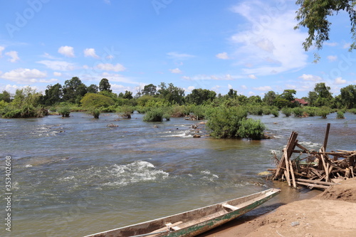 Fleuve Mékong à Don Det, Laos photo