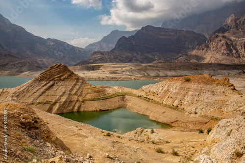 Wadi Dayqah Dam - the biggest dam of Sultanate of Oman. It is located in the wilayat of Qurayyat photo