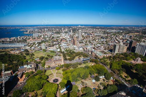 Aerial View of Sydney Looking East Towards Hyde Park