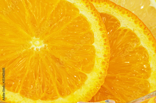 sliced fresh orange
