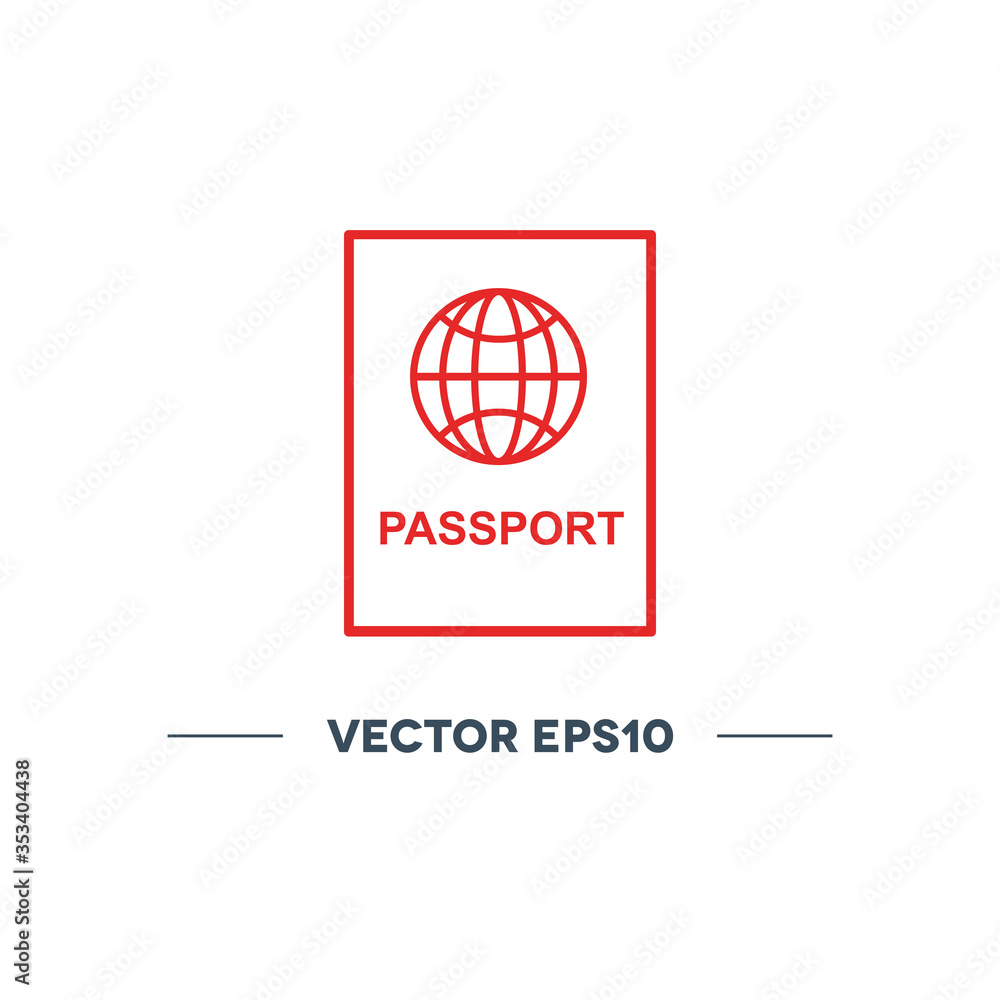 passport vector icon passport vector icon