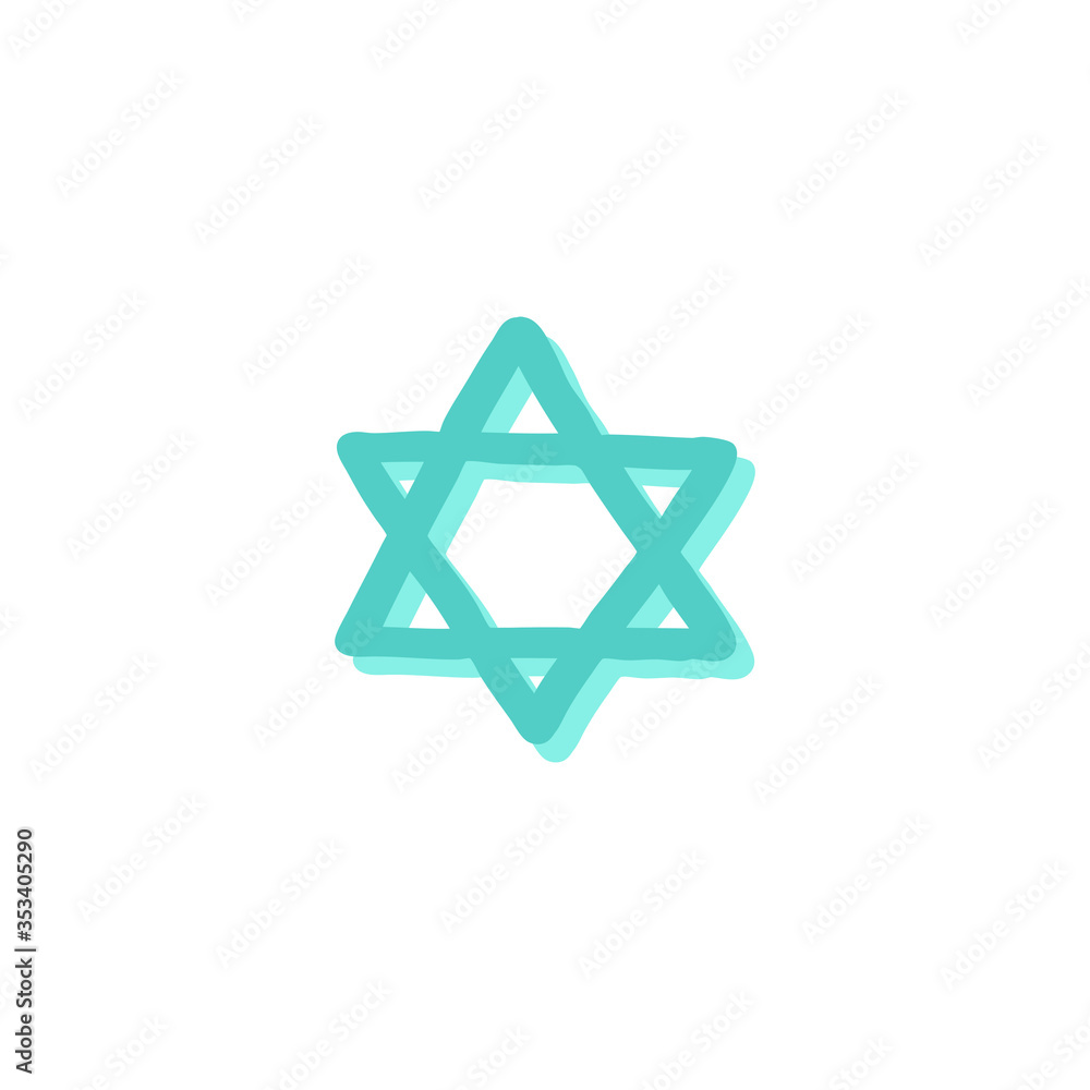 star of David doodle icon star of David doodle icon